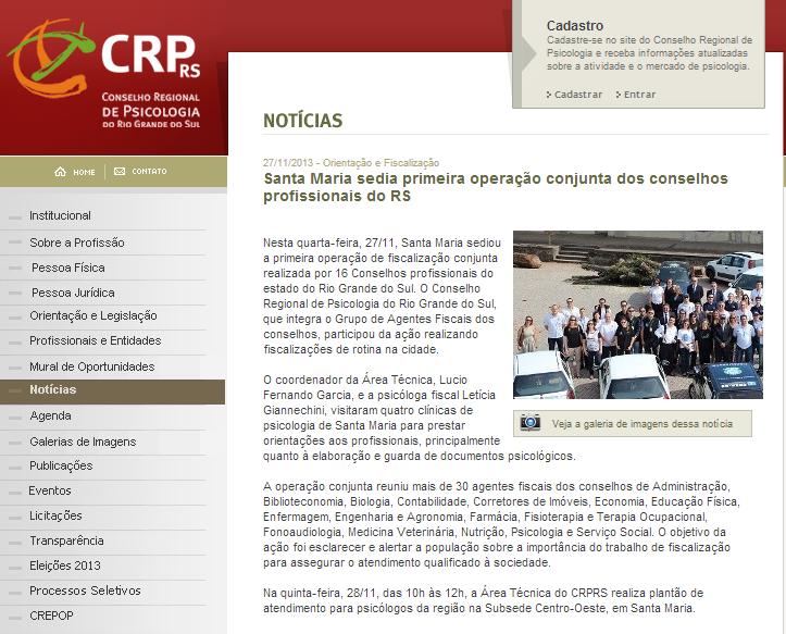 Santa Maria sedia primeira operação conjunta dos conselhos profissionais do RS